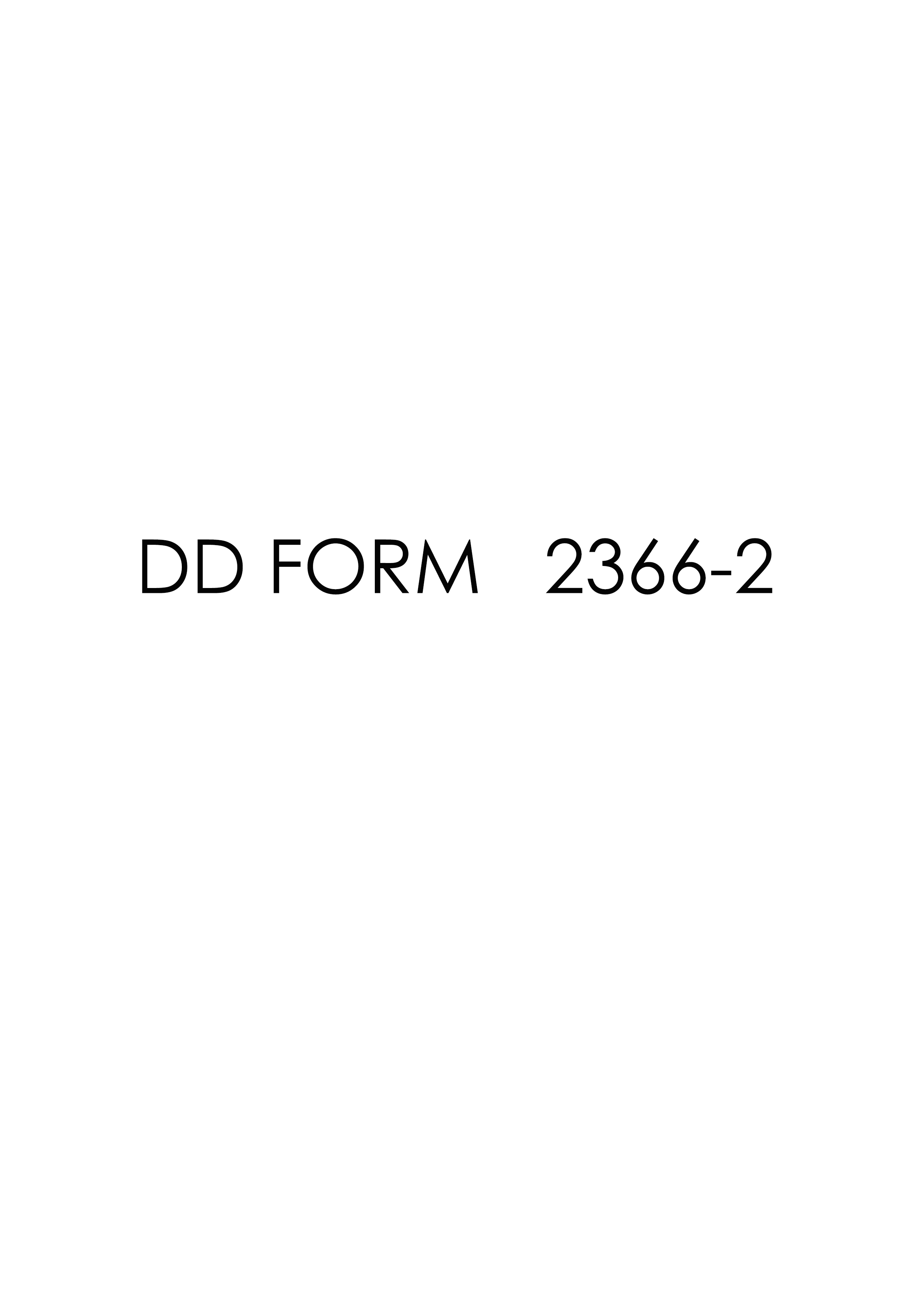 DD Form 2366-2 form preview