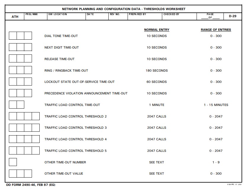 DD Form 2490-46 form preview