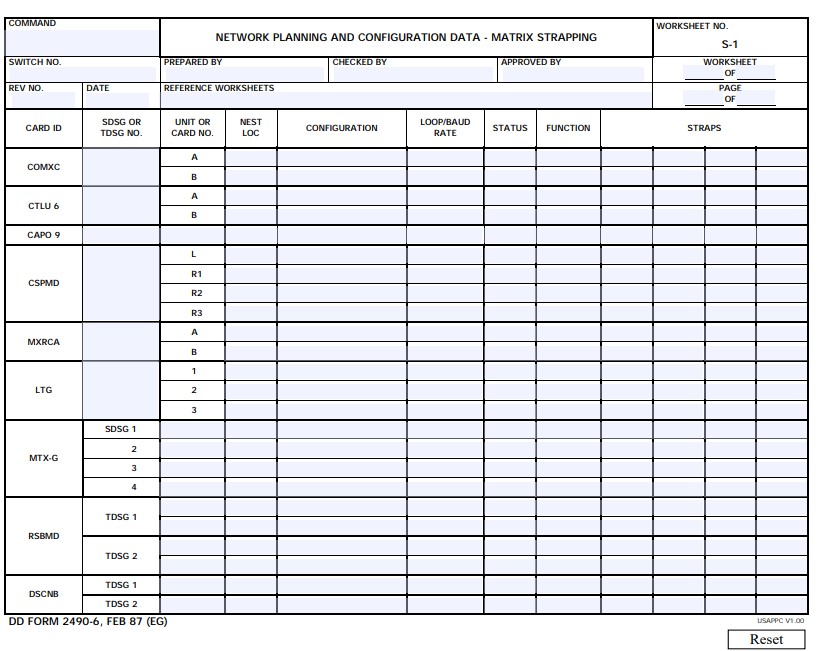DD Form 2490-6 form preview