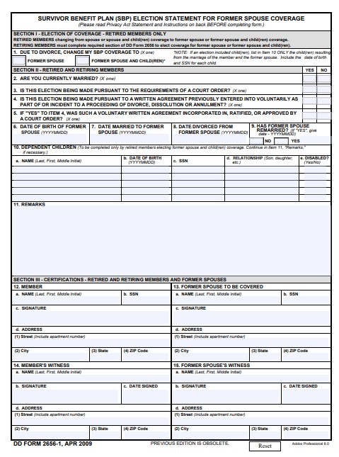 DD Form 2656-1 form preview