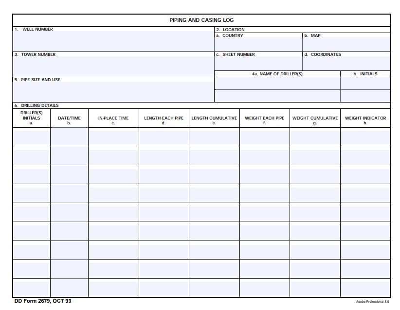 DD Form 2679 form preview