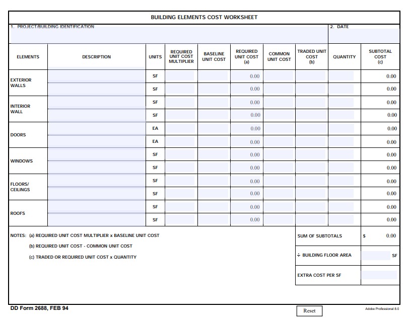 DD Form 2688 form preview