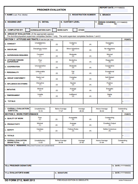 DD Form 2712 form preview