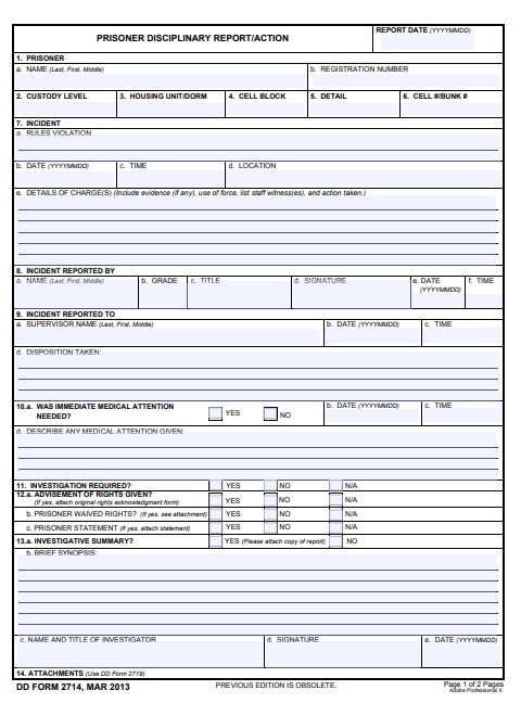 DD Form 2714 form preview
