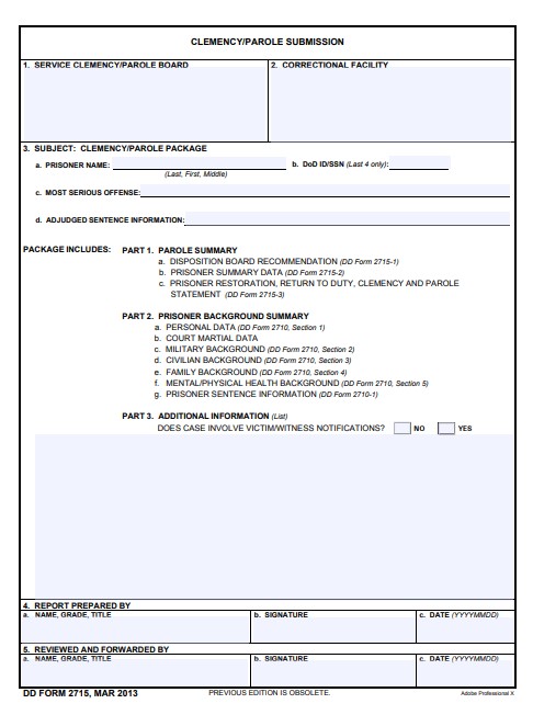 DD Form 2715 form preview