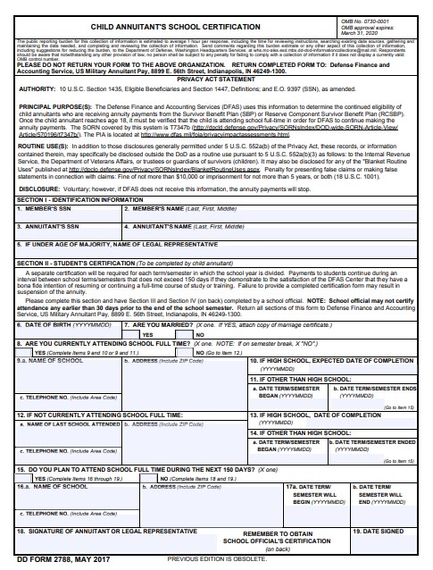 DD Form 2788 form preview