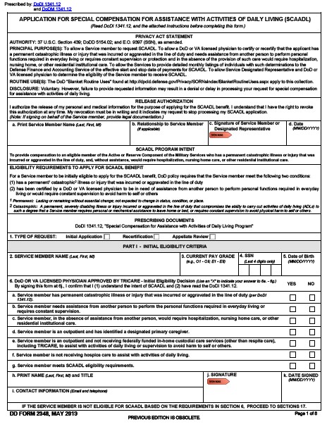 DD Form 2948 form preview