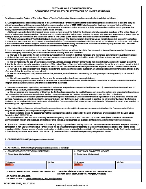 DD Form 2955 form preview