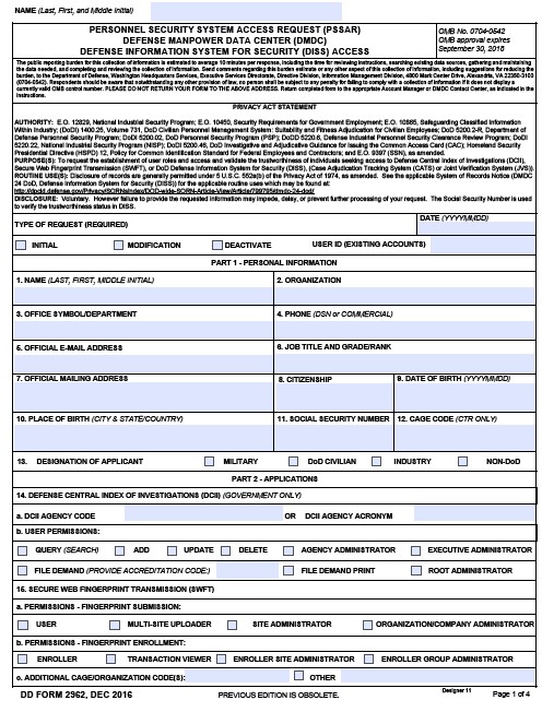 DD Form 2962V2 form preview