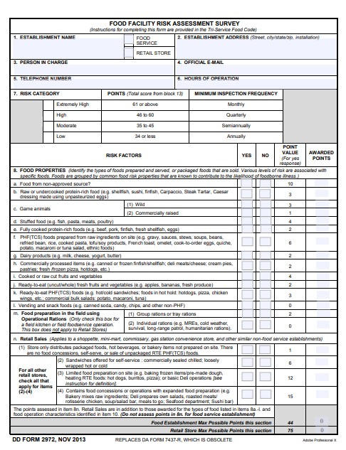 DD Form 2972 form preview