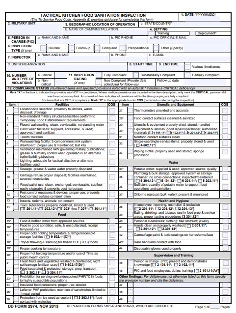 DD Form 2974 form preview