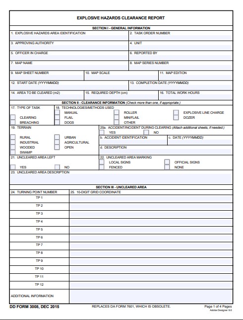 DD Form 3008 form preview