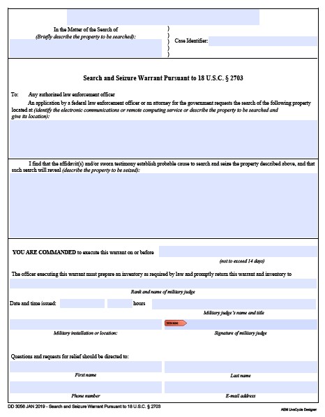 DD Form 3056 form preview