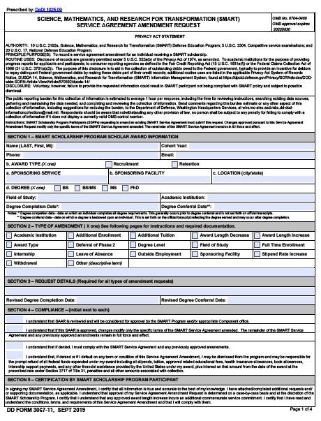 DD Form 3067-11 form preview