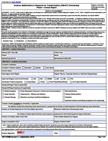 DD Form 3067-7 form preview