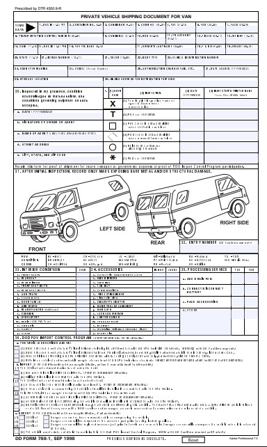 DD Form 788-1 form preview