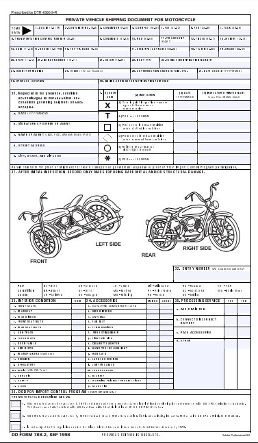 DD Form 788-2 form preview