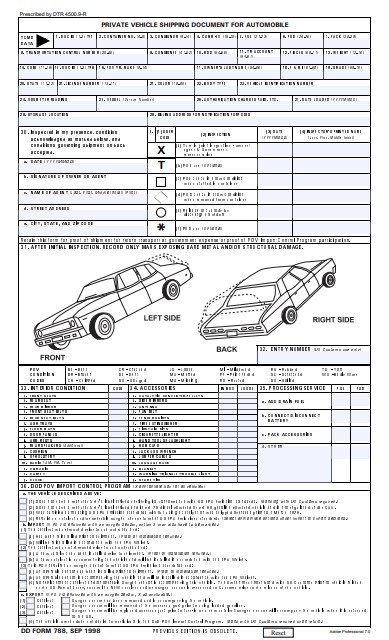 DD Form 788 form preview